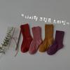 Calcetines infantiles Z376 otoño finos para niños y niñas calcetines de rizo combinables color liso algodón peinado calcetines infantiles al por mayor