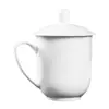 Taza de té de porcelana fina de forma recta simple con grabado, adecuada para eventos de compañías de seguros y valores, taza de té para uso doméstico, taza promocional al por mayor