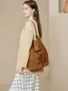 Bolsa Feminina para o Dia a Dia Leve de Luxo Ombro Único de Alta Qualidade Bolsa de Axila Feminina Grande Capacidade Portátil Couro Genuíno Nova Bolsa Saco