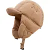 Gorro de Invierno para Mujer 2025 Nuevo Estilo Gorro de Algodón con Relleno de Plumas Otoño e Invierno para Ciclismo Protección para los Oídos a Prueba de Viento Engrosado Cálido Gorro Lei Feng