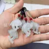 Pingente de Jade Verde Tianshan de Xinjiang com Padrões de Flores Flutuantes, Apresentando Buda, Guanyin e Ruyi, um Pingente de Jade que Dizem Responder a Todos os Pedidos, com Pixiu e Cabaça