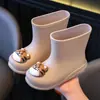 Botas de Lluvia para Niños, Botas de Lluvia para Niños, Antideslizantes para Bebés Hombres, Niños Pequeños, Zapatos de Agua para Niños, Zapatos de Goma Impermeables para Niñas, Ligeros de Nuevo Estilo