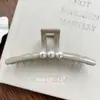 Pin de Perla Coreano Pin de Tiburón Temperamento de Gama Alta para Mujer Pin Versátil para el Cabello Accesorios para el Cabello Tocados para Mujer Venta al por Mayor