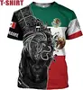 Comercio exterior transfronterizo superventas camiseta de malla transpirable de manga corta para hombre con estampado digital 3D de jersey de México al por mayor desde el fabricante