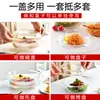 Horno de Microondas Cristal Resistente al Calor Bol para Ensalada Olla de Cristal Utensilio Profesional con Tapa Vajilla Bol para Hornear Fideos Instantáneos Olla Caliente Hogareño