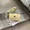 Bolso de Cadena con Patrón de Diamantes para Mujer, Nuevo Diseño de Nicho Verano 2026, Bolso de Hombro Único Cruzado, Bolso Cuadrado Pequeño Elegante de Gama Alta