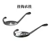 Gancho Doble Grueso Delgado Largo de Aleación de Zinc para Colgar Ropa Detrás de la Puerta, Gancho de Ropa para Baño, Gancho para Abrigos de Cocina, Gancho de Pared
