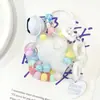 Colgante Acrílico de Arena Movediza Infundido con Aceite de Garra de Gato Adornos Pequeños Cuentas de Colores Flotantes Lindo Soñador Colgante para Mochila de Niña