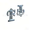 Nuevo Llavero de Metal con Incrustaciones de Diamantes de 26 Letras, Colgante para Bolso, Colgante Sencillo para Collar, Accesorios DIY, Venta al por Mayor