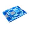 Estudiante Algodón Puro Dormitorio Tres Piezas Cama Individual Azul y Blanco a Cuadros Sábanas Funda de Edredón Dormitorio Escolar Litera Funda de Edredón Azul