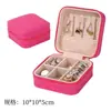 Caja de Joyería con Cremallera Caja de Almacenamiento Caja de Joyería con Sentido Avanzado Aretes Aretes Caja de Joyería Caja de Almacenamiento Portátil Estilo Ins