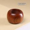 Sándalo rojo natural madera entera tallado hueco Prajna sutra del corazón anillo de pulgar llave juego Wen regalo vintage artesanías