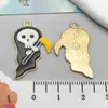 Halloween Transfronterizo Fantasma Peculiar Escoba Murciélago Sombrero de Mago Pulsera DIY Collar Llavero Colgante Pequeño