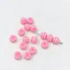 Contas Cilíndricas Listradas de 8mm, Contas Soltas Color Block, Contas para Pulseira DIY, Contas Espaçadoras, Acessórios para Joias em Acrílico, Exclusivamente para Fornecimento Transfronteiriço