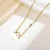 Collar de Trébol de Cuatro Hojas de Nácar para Mujer, Diseño Versátil, Trébol Exquisito y de Alta Gama, Collar de Estilo de Lujo Accesible