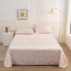 Juego de Sábanas de Tres Piezas Estilo Girly de Satén y Tela Gruesa Cardada con Encaje Juego de Ropa de Cama Clásico Nuevo Primavera y Verano 2026
