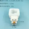 Laço Bichon Urso Urso Pão Nariz de Urso Aperte Molde de Silicone Grau Alimentício DIY Gesso Ornamento Molde de Vela