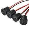Cable de Soldadura Redondo Impermeable de Presión Directa para Inyección de Pegamento Tipo C2P, Conector Ty Snap-On, Placa de Bloqueo Impermeable, Base Hembra Recargable
