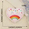 Etiqueta Bordada Original para Computadora Pegatinas de Bordado Corazón de Dibujos Animados Etiqueta de Tela en Inglés Parche Autoadhesivo Pegatinas Accesorios Accesorios Pegatinas de Tela