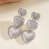 Pendientes Colgantes Ovalados de Circonita Transfronterizos Europeos y Americanos, Moda Retro, Temperamento Exquisito, Lujo Ligero, Pendientes de Alta Gama
