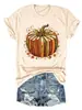 Amazon eBay Tienda Independiente Camiseta Casual Cómoda Europea y Americana para Mujer Color Calabaza, Hongo, Hoja de Arce, Avellana
