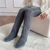 Piernas frías otoño e invierno rodilleras medias de forro polar coral calentadores de piernas calcetines para aire acondicionado calcetines para el frío de las rodillas para hombres y mujeres