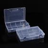 Caja vacía de 8 compartimentos de doble capa, caja de almacenamiento de plástico transparente, caja de PP, caja organizadora para herramientas de ferretería de joyería, accesorios electrónicos, papelería