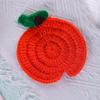 Novo Cross-border Handmade Wool Crocheted Thanksgiving Natal Abóbora Coaster Home Dining Table Mat Tapete de isolamento térmico Atacado