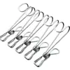 Pinza para Ropa de Acero Inoxidable con Gancho de Cola Larga, Pinza de Cable de Acero, Pinza para Secar, Clip de Gancho Multifuncional para el Hogar