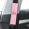 Suministros para coche caricatura funda para cinturón de seguridad cubierta protectora para hombro de seguridad alargada para hombres y mujeres lindo traje de decoración de coche Decoración interior