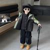 Jaqueta Três-Em-Um de Outono para Meninos, Jaqueta Infantil Bonita e Estilosa de Estilo Coreano para Primavera e Outono, Roupas da Moda para Crianças Pequenas e Médias