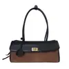 Bolso acolchado único para ir al trabajo, bolso de hombro a la moda, estilo coreano simple casual retro moderno bolso de hombro para el día a día