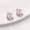 Paquete de Materiales para Joyería Hecha a Mano DIY Colgante de Vidrio Aleado Accesorios de Joyería Colgante de Mariposa Corazón Alas Luna