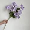 Orquídea de nieve fragante de 5 tenedores, flor artificial de alta calidad para salón de bodas, decoración de flores falsas para el hogar, fábrica de orquídeas