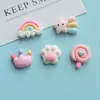 Acessórios de resina de coroa de pirulito arco-íris mais vendidos capa de celular acessórios diy para copo pj376