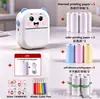 Mini Impresora Portátil Térmica para Niños Bolsillo Foto Estudiante Pregunta Equivocada Búsqueda Bluetooth Impresora de Etiquetas