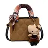 Bolsa Lady Dior bordada con patrón de rombos de comercio exterior transfronterizo, nuevo estilo 2026, bolso de mano para mujer, moda europea y americana, bolso de hombro pequeño estilo Chanel