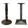 Pé de Mesa Restaurante Ocidental Ferro Fundido Suporte de Aço Inoxidável Loja de Chá de Leite Placa de Rocha Mármore Suporte de Barra Suporte de Pé de Mesa Atacado