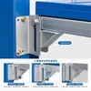 Soporte de extensión de caja de carga para triciclo engrosado mejorado, soporte de expansión de carga de caja de carga galvanizado antioxidante engrosado