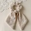 2025 Amazon Transfronterizo Nuevo Hecho a Mano Puro Crochet Color Sólido Lazo Cuerda para el Cabello Fresca Versátil Decorativa