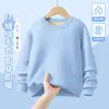 Suéter Feminino 2026 Novo Estilo de Inverno Tricô Listrado com Forro de Fleece Infantil Outono e Inverno Espessado Quente Camada Interna