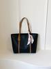 Bolsa Tote de Ombro Grande Capacidade Moda Estilo Coreano Popular Bolsa Feminina 2024 Nova Primavera Simples Tendência Bolsa de Ombro para o Dia a Dia
