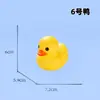 Ventas Directas de Fábrica Versión de Hong Kong Pato Amarillo Tienda de Té con Leche Regalo Bebé Pato Baño Pellizcar y Llamar No. 8 Patitos de Colores