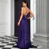 2026 Nuevo Estilo Vestido de Ceremonia Graduación Fiesta de Cumpleaños de Adulto Largo hasta el Suelo Sin Tirantes Vestido de Lentejuelas