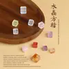 Acessórios para Escultura de Cubos de Açúcar de Cristal Natural, Cristal Branco, Cristal Rosa, Ametista, Cristal Amarelo Acessórios DIY com Furo