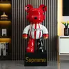 Urso Dj Violento Pintado à Mão Grande Ornamento de Chão para Sala de Estar, Hotel, Transmissão ao Vivo Criativa, Novo Produto 2025, Envio Direto da Fábrica