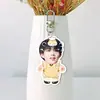 TOP Landing Junior Su Xinhao Acrílico Blanco Llavero Doble Cara Colgante para Bolsa Colgante para Bolsa Estrella