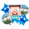 Globos para Fiestas Temáticas de Creeper de 18 Pulgadas Transfronterizos Dibujos Animados Minecraft Superman Inflables de Papel de Aluminio Tamaño Grande de 18 Pulgadas