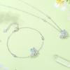Collar de mariposa de plata esterlina Mori S925 para mujer, colgante de circonita de jardín de aventuras original, cadena de clavícula de alta calidad, joyería