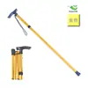 Bastón de Senderismo de Aleación de Aluminio, Bastón de Trekking Plegable Telescópico, Bastón para Caminar Antideslizante para Personas Mayores, Bastón Reforzado Ajustable de 5 Secciones